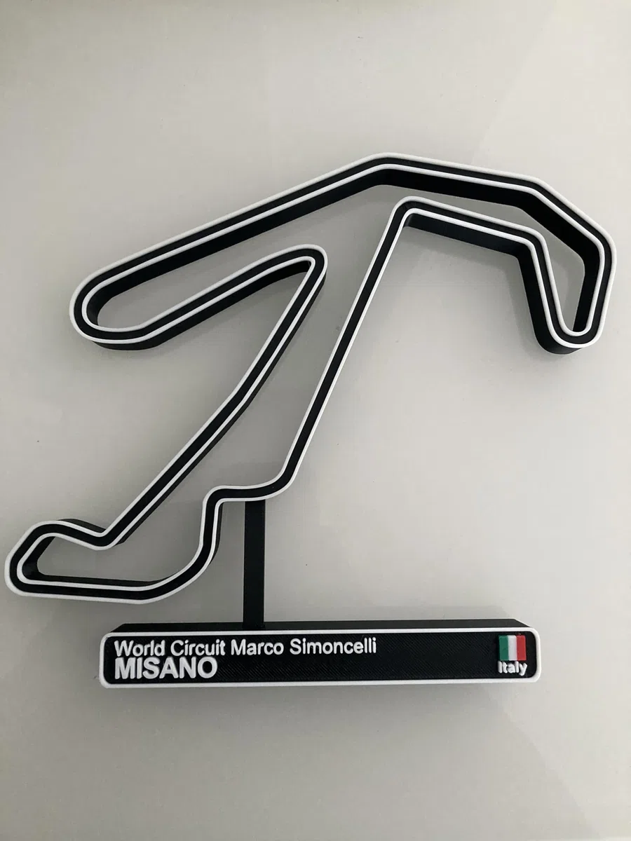 Circuito di Misano, Modello di Circuito di Corsa 3D, Decorazione Automobile