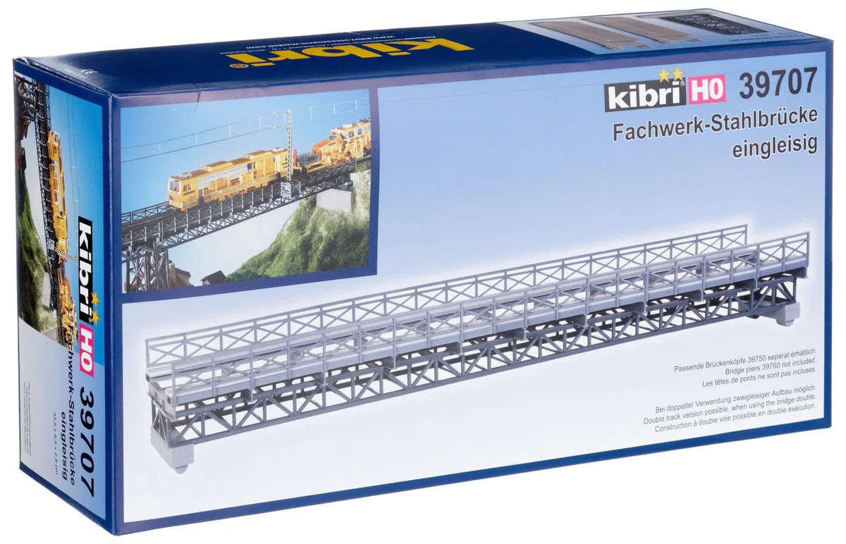 Kibri 39707 - H0 Ponte in Acciaio Truss Singola Traccia