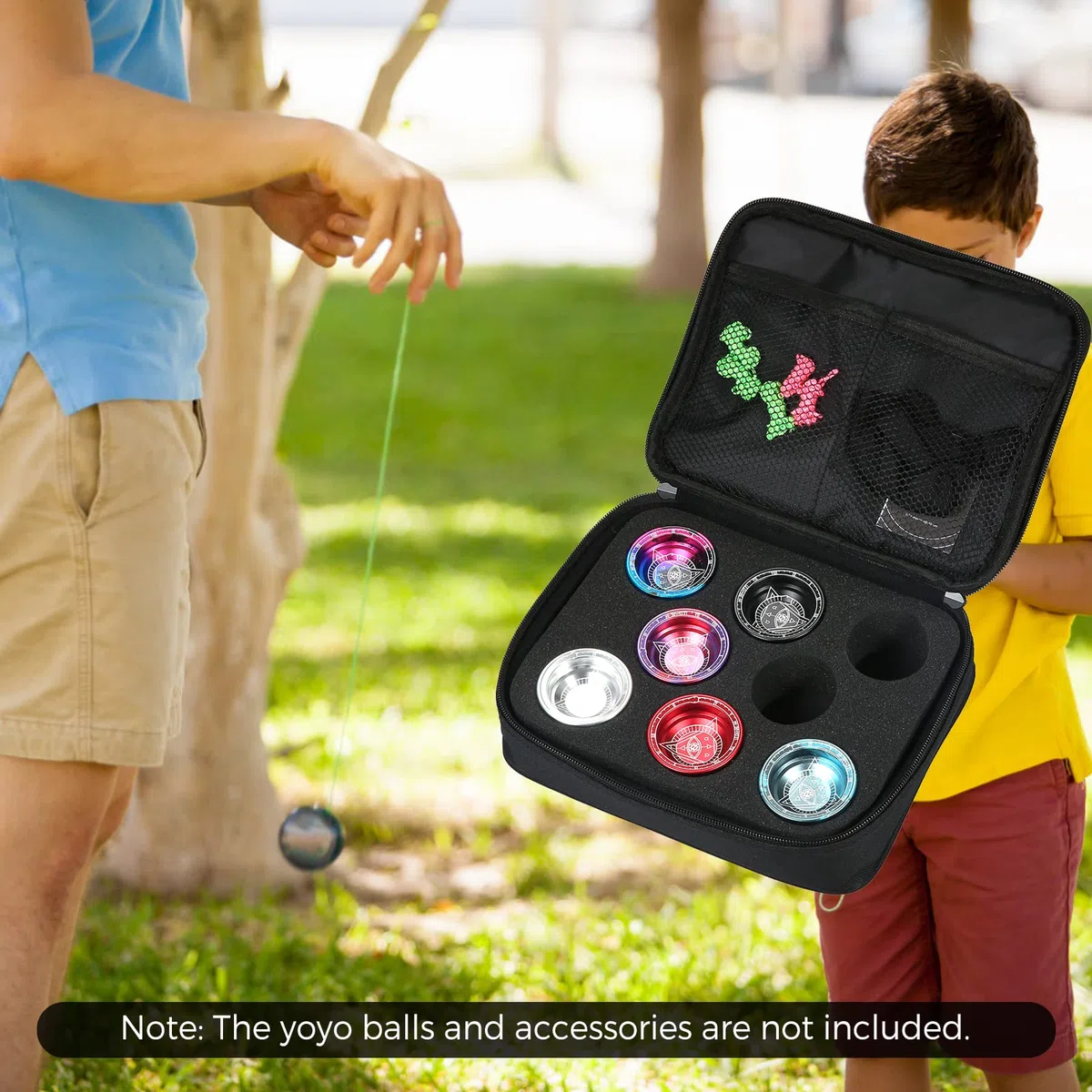 Yoyo - Custodia protettiva antiurto Yo-yo per 8 palline e accessori