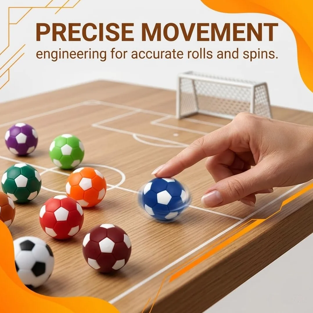 Palline Calcio Balilla 8 Set, Biliardino Da Tavolo 28Mm, Mini Piccole Palle Ricambio Per Accessorio Gioco Tavola Biliardino, Per Amici, Famiglia, Bambini E Adulti, Aumenta Il Divertimento