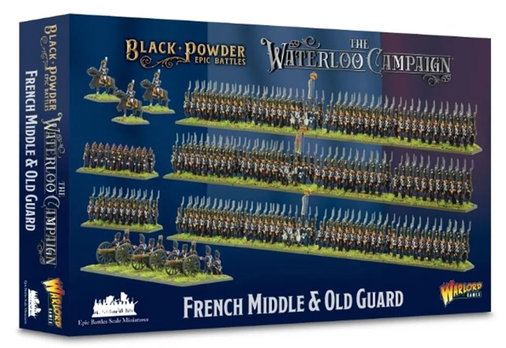 Warlord Games Battaglie epiche in polvere nera: guardia media e vecchia francese