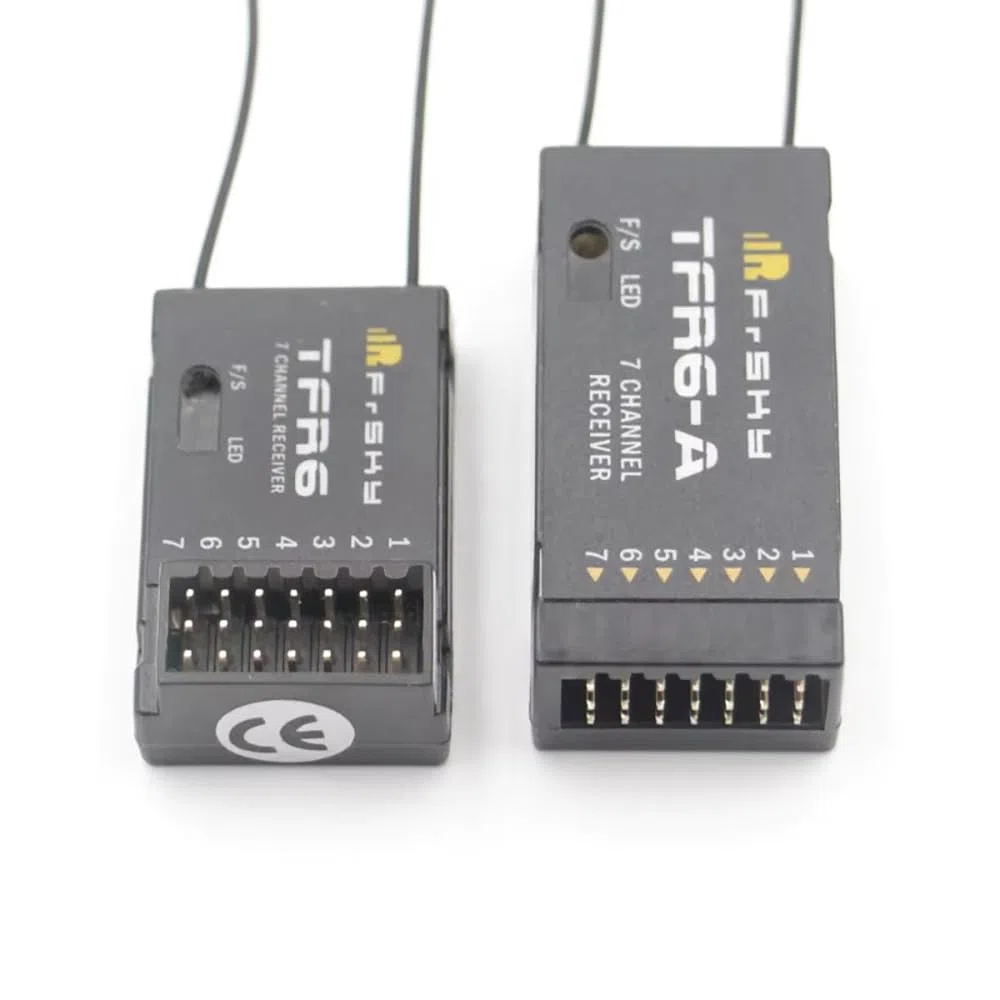 SPARKHOBBY FrSky TFR6A TFR6-A 2,4GHz 7 Ricevitore Channale FASST Compatibile Futaba T14SG T8FG Modulo per Telecomando FPV Droni (TFR6)
