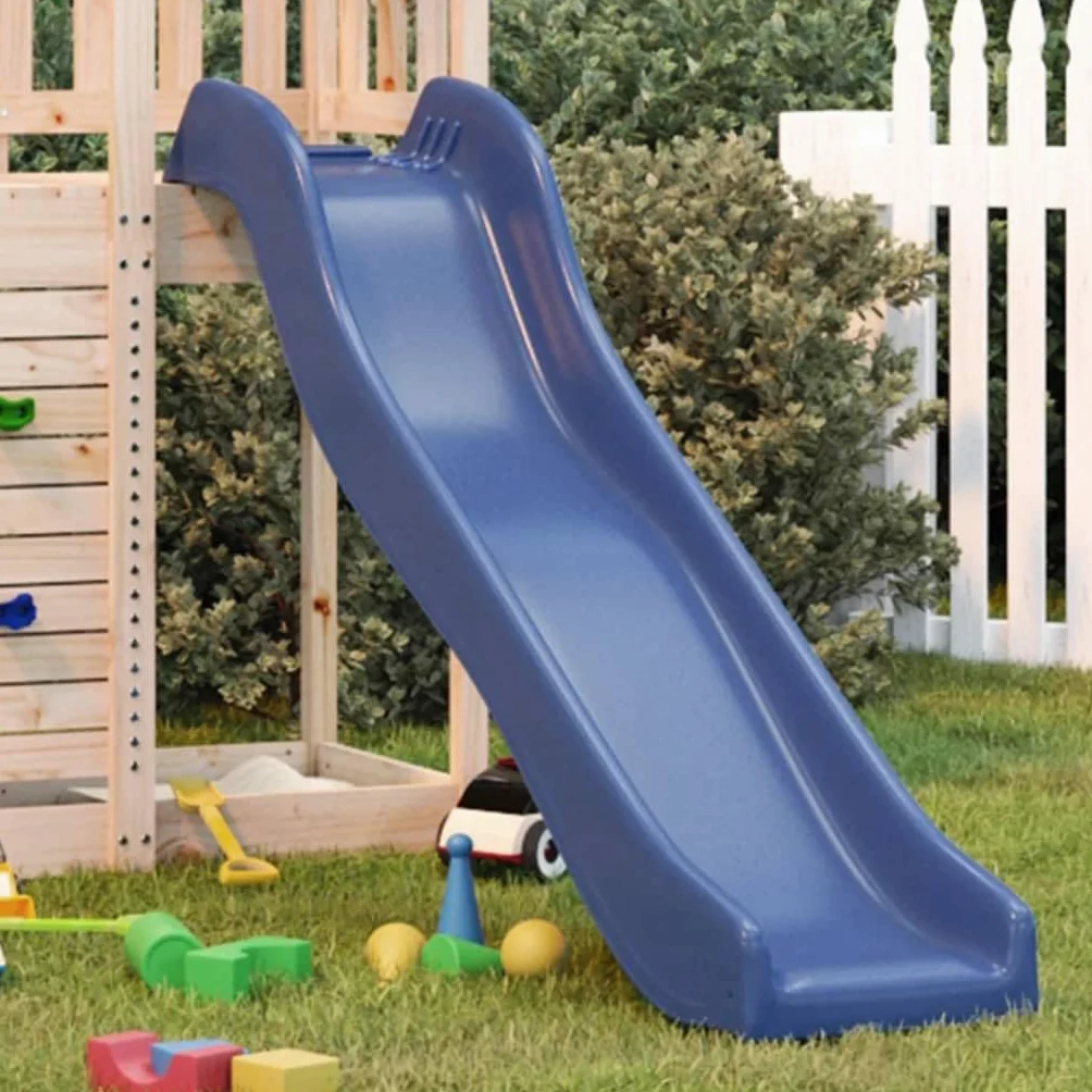 vidaXL Scivolo per Bambini Blu 174x38 cm in Polipropilene