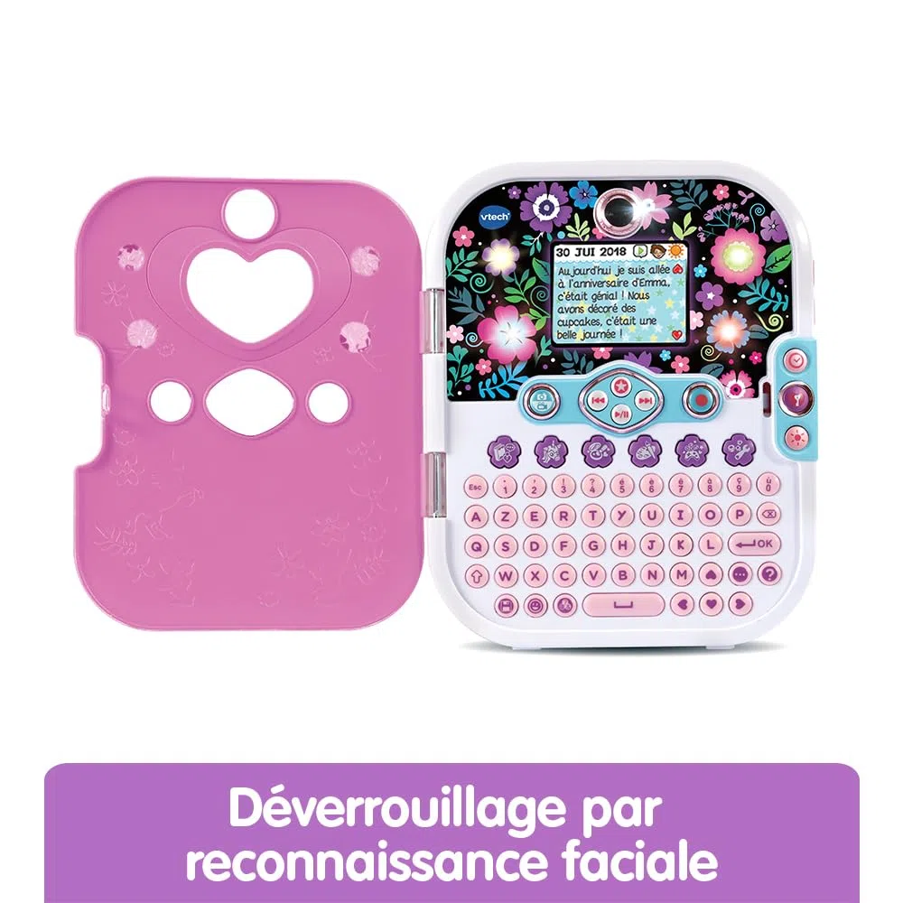 VTech- Diario elettronico per Bambini, Colore Rosa, Standard, 80-541965