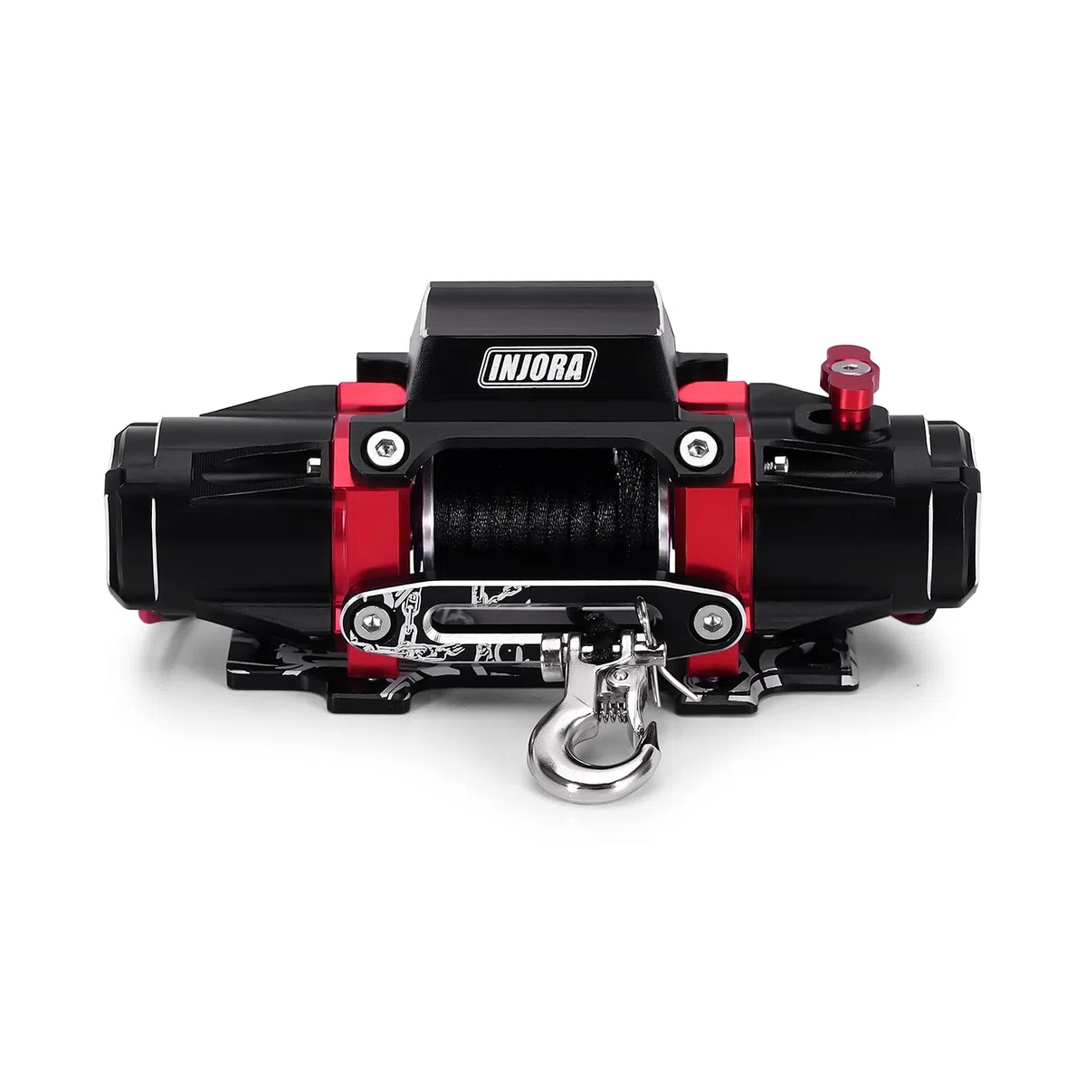 INJORA Verricello Simulato in Metallo con Doppio Motore per Upgrade Crawler RC in Scala 1/10 SCX10 TRX4