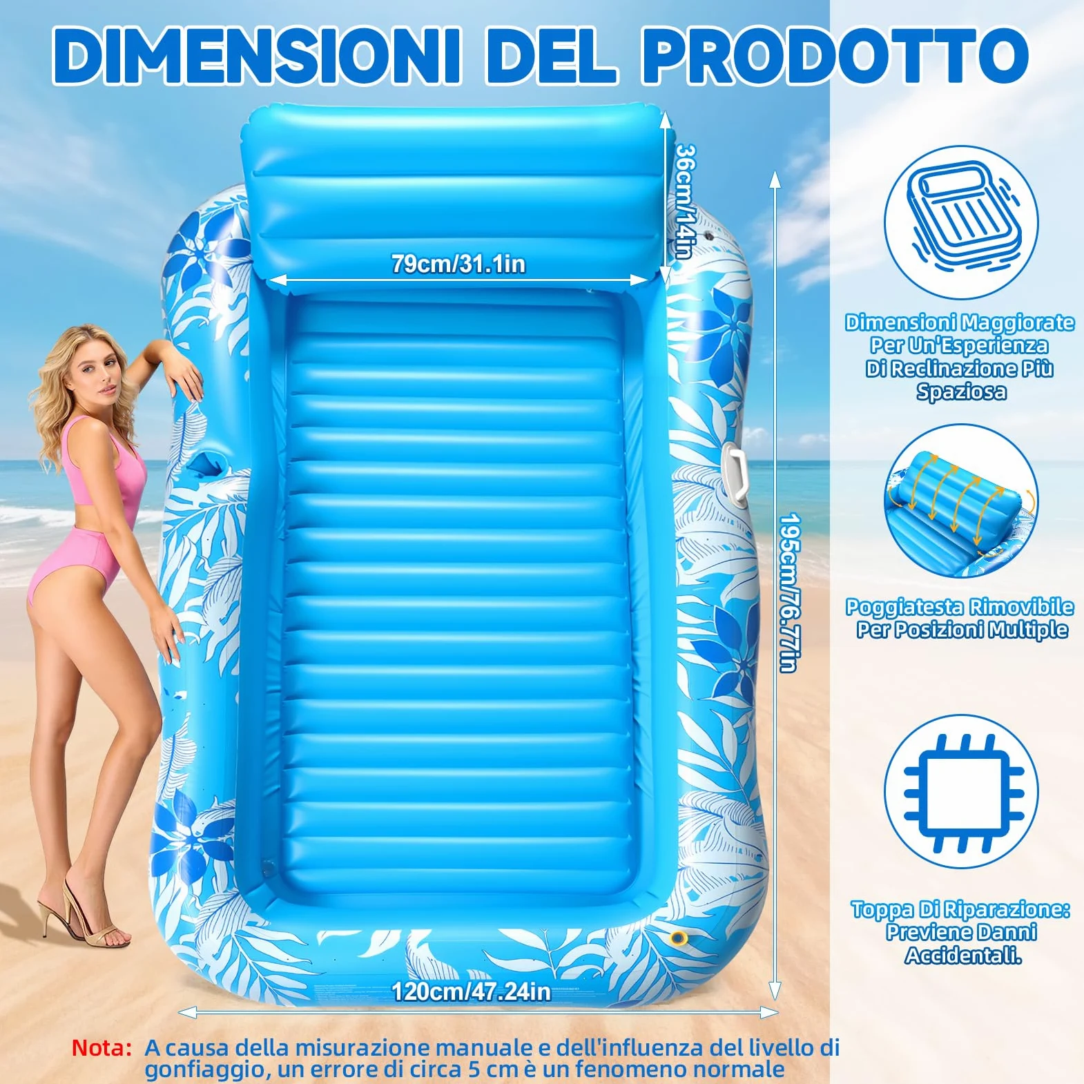 Materasso gonfiabile per piscina