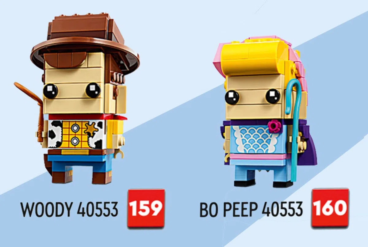 Lego Brickheadz Woody e Bo Peep - set 40553