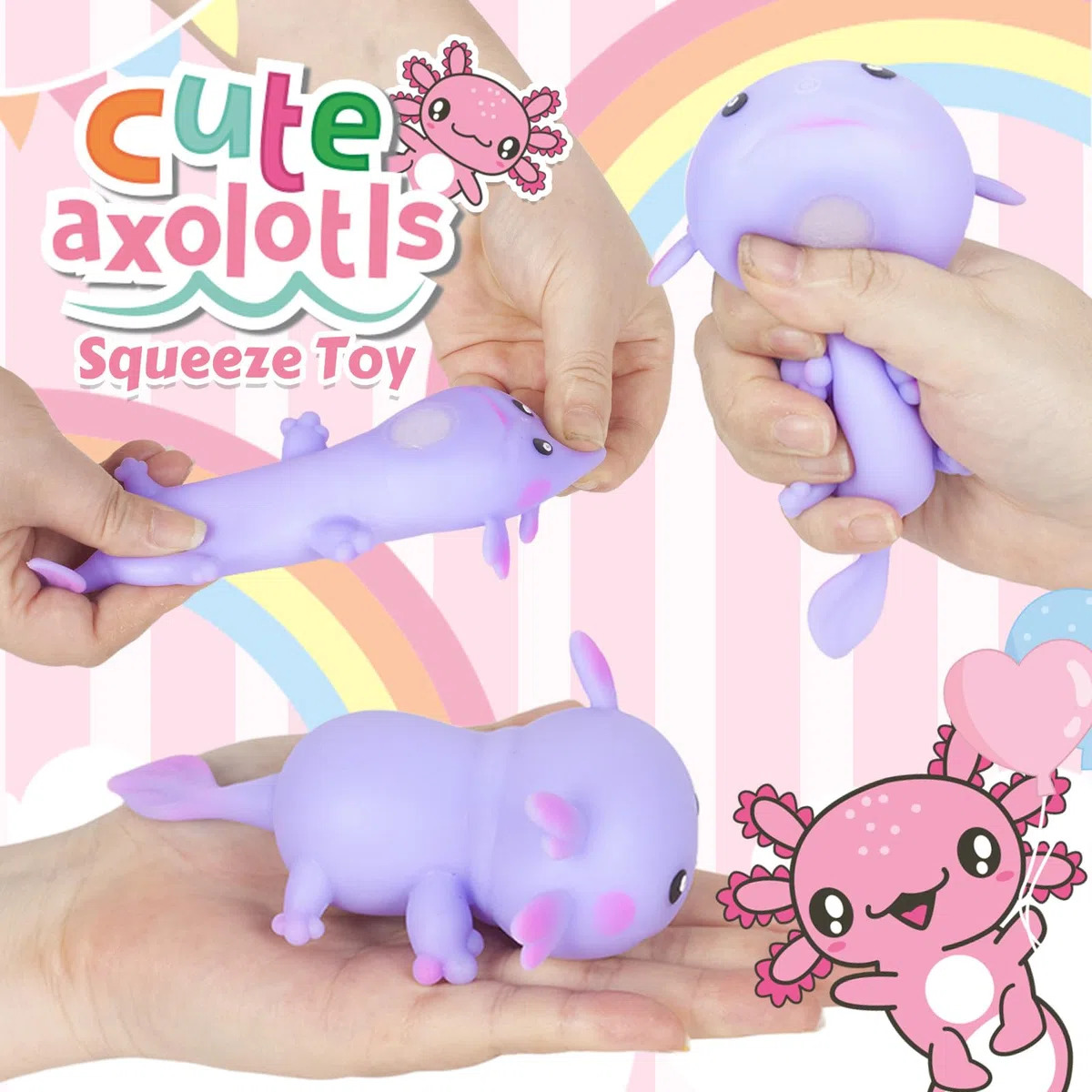 Regali Axolotl per bambine dai 5 ai 12 anni, peluche Axolotl con diario segreto, serratura e chiavi, penna, adesivi, portachiavi, regali di compleanno per bambini, simpatico set di diari Axolotl
