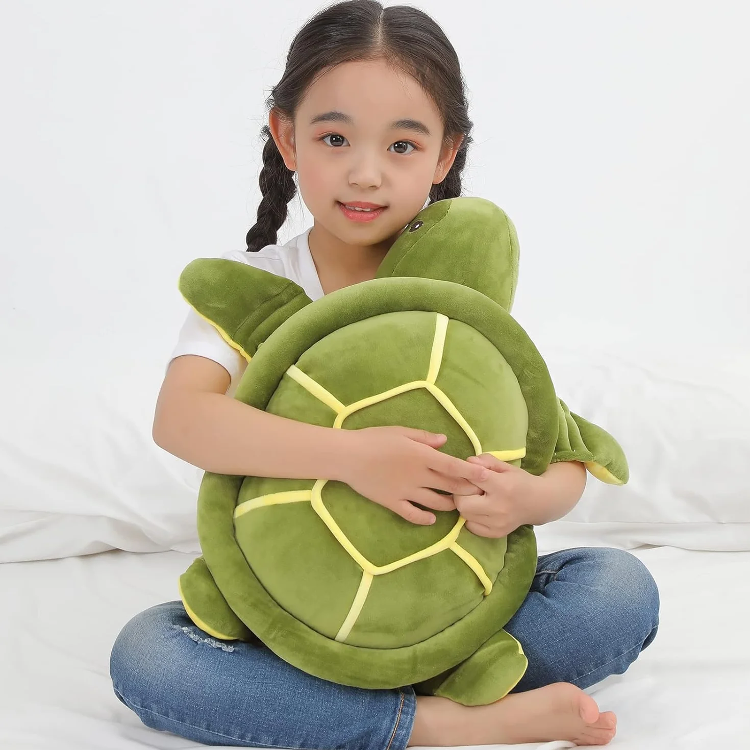 Dalmao 50 cm tartaruga grande e morbido cuscino con tartaruga jumbo, regalo per bambini, compleanno e Pasqua
