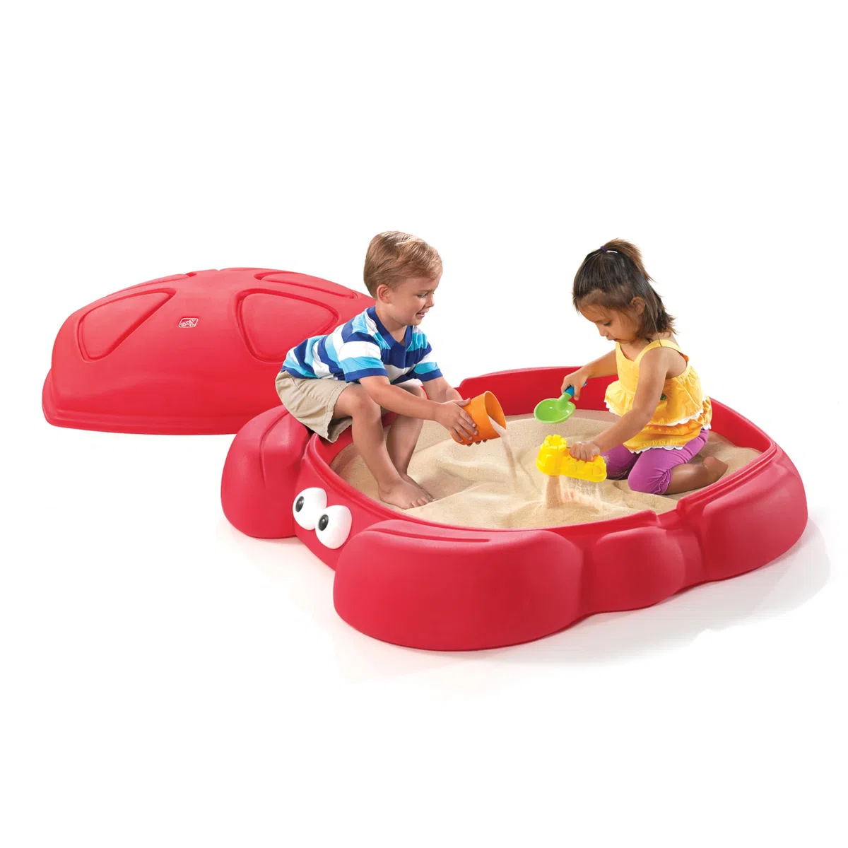 Step2 Crabbie Sabbiera con coperchio e panchine | Sandbox crab with shell lid | Con due sedili preformati