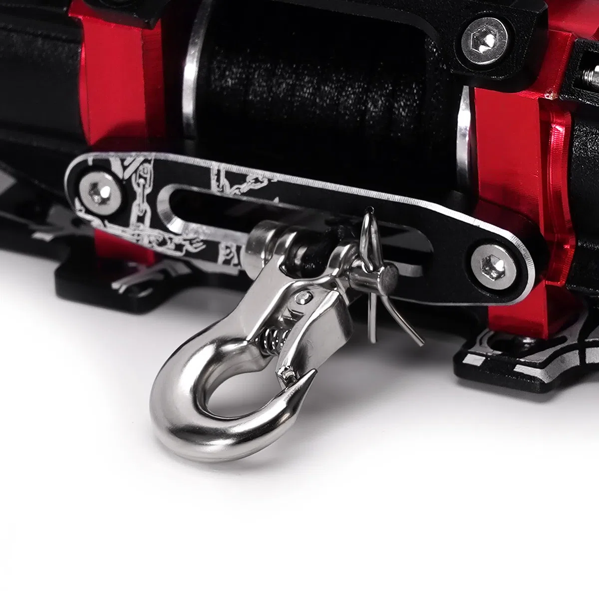 INJORA Verricello Simulato in Metallo con Doppio Motore per Upgrade Crawler RC in Scala 1/10 SCX10 TRX4
