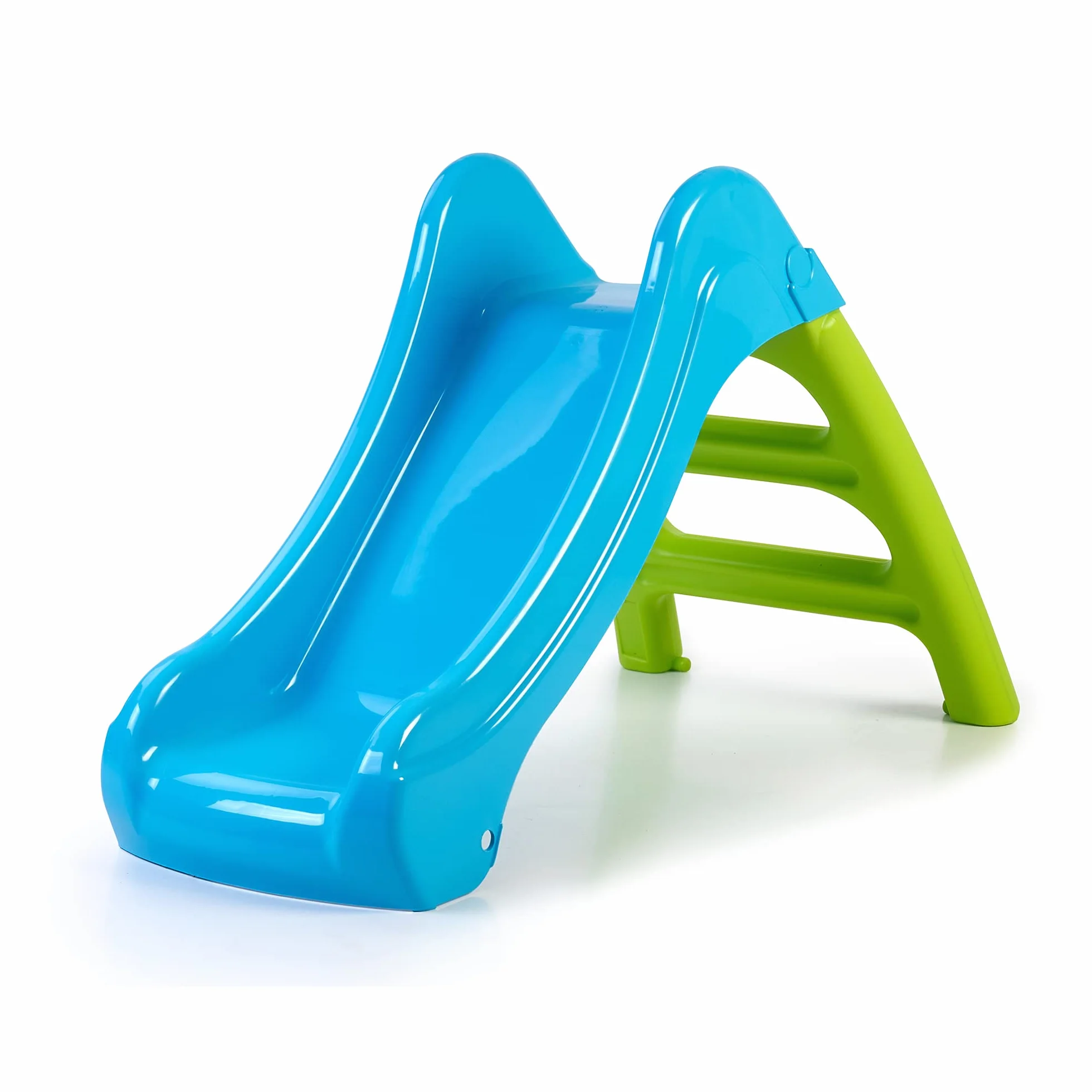 FEBER - First Slide, scivolo piccolo e colorato, 2 in 1, con innesto per la canna dell'acqua, per bambini e bambine da 1 anno in su, Famosa (FEB04000)