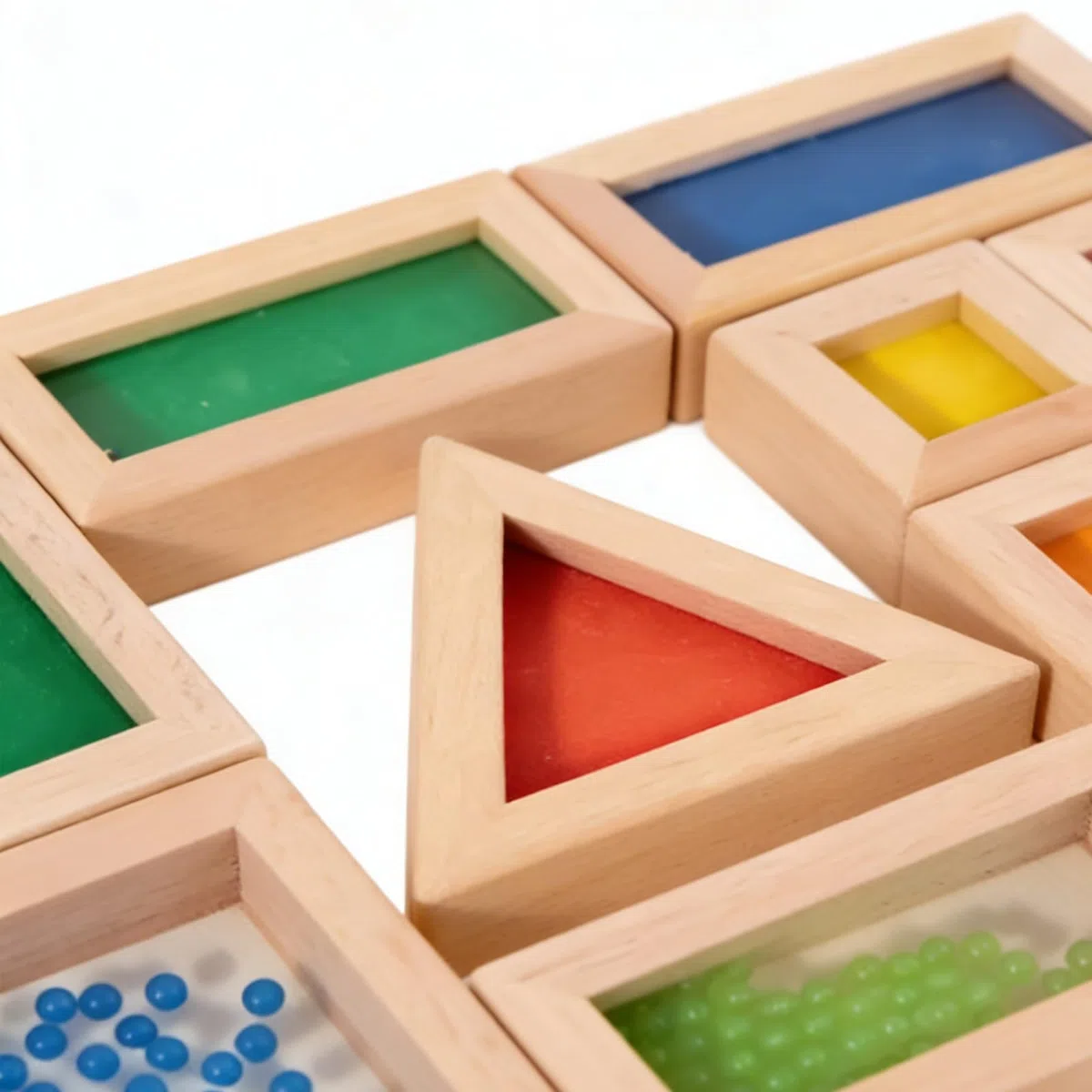 di costruzione per bambini, blocco sensoriale, giocattolo educativo di menta in legno, giocattolo colorato, blocco impilabile, per calze di compleanno, casa, asilo,