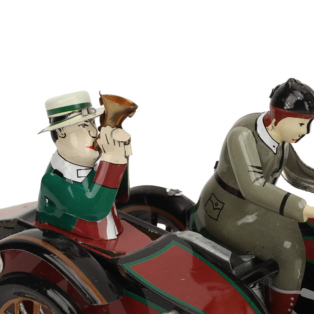 Alomejor Giocattolo Vintage in Latta da Collezione, Giocattolo a Carica per Motocicletta a 3 Ruote, Ornamenti Personalizzati per Ragazzi e Ragazze