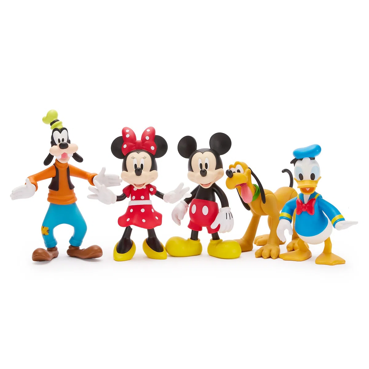 Disney Store Official Set di Personaggi Topolino e i Suoi Amici, Personaggi snodabili tra Cui Topolino, Minni, Paperino, Pippo e Pluto, Set di 5 Pezzi