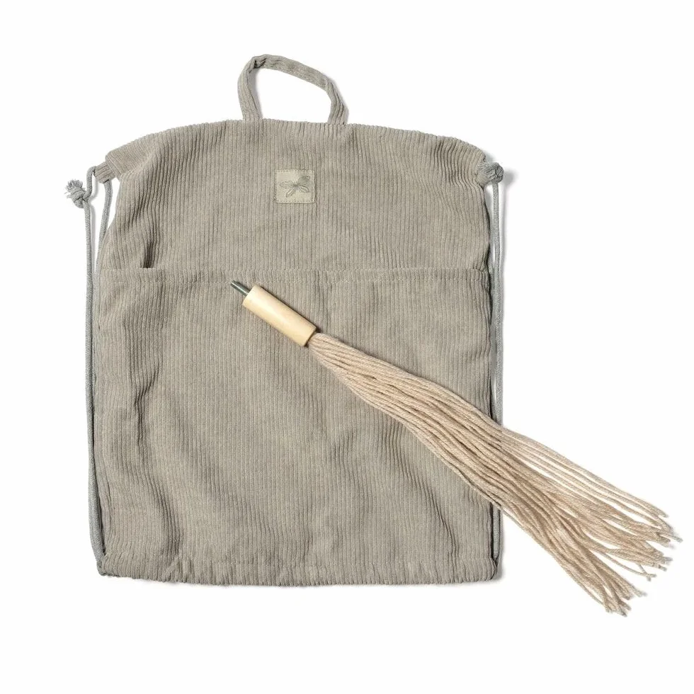 Deluxe stokpaard met open mond - Beige