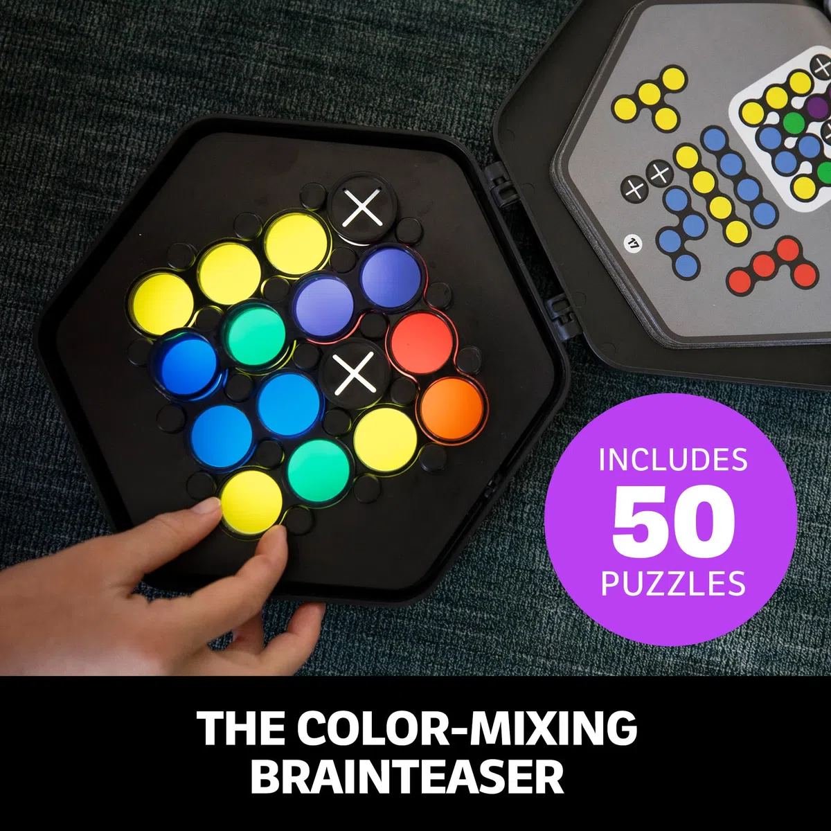 Learning Resources Kanoodle Fusion, Gioco di logica per Bambini, Rompicapo e Gioco di Sfida, Gioco STEM per Bambini dai 7 Anni in avanti