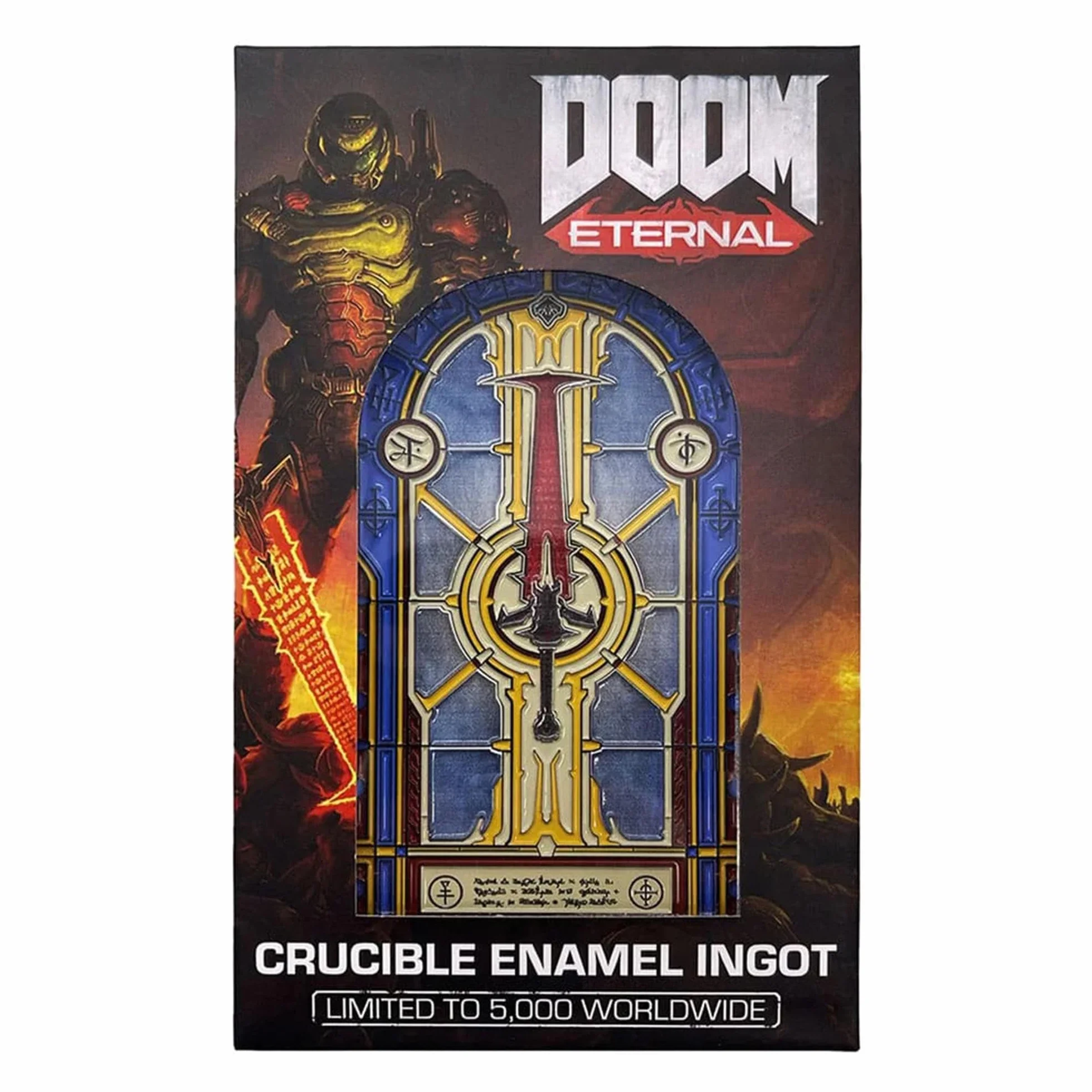 Doom Limited Edition Crogiolo Spada Vetrata Vetrata Lingotto