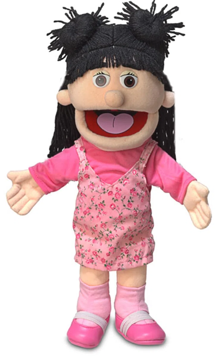 ''Susie'', 14In Glove Puppet, Peach -Affordable Gift for your Little One! Item #DSPU-SP3571 by Silly Puppets