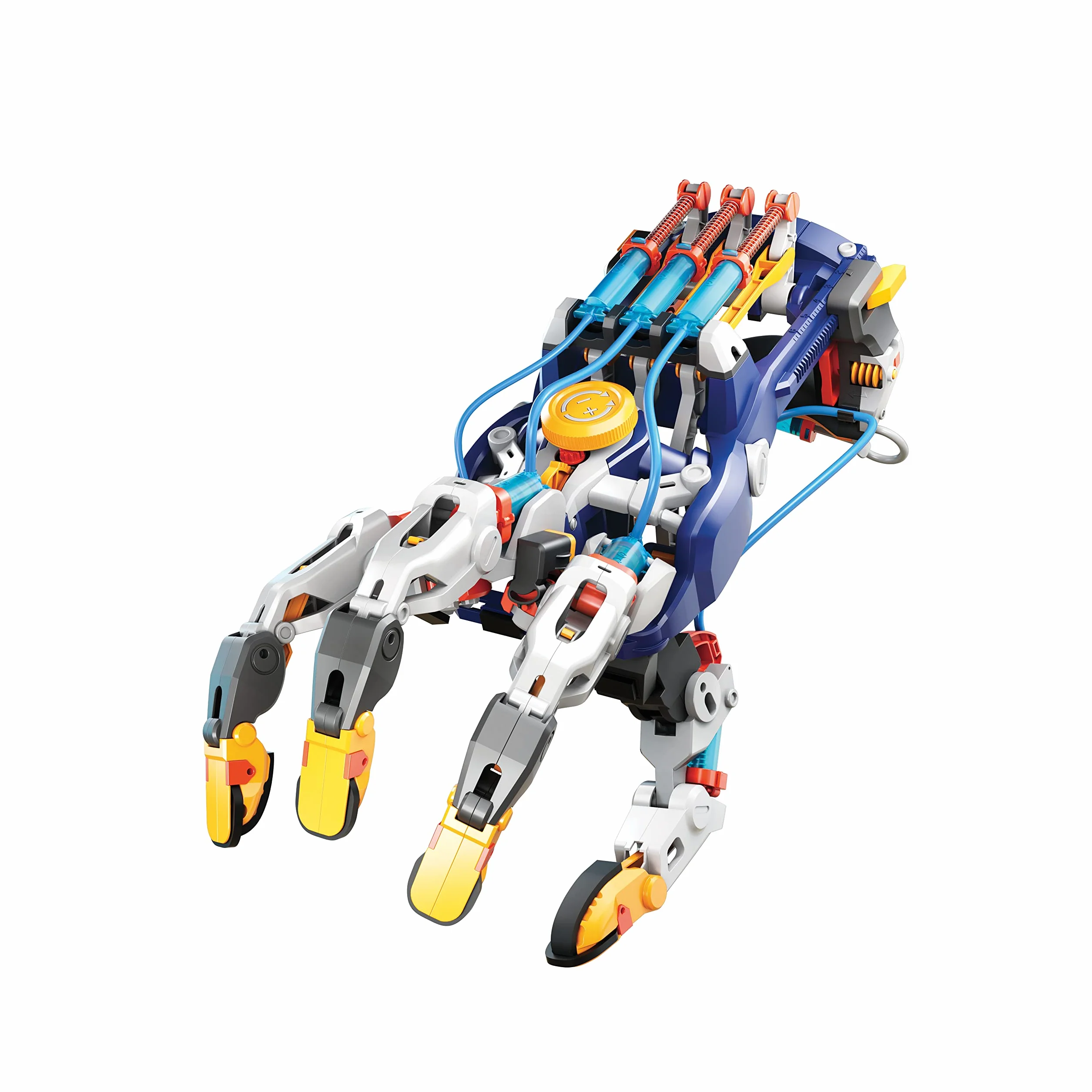 Mega Cyborg Hand kit idraulica da montare, età 7+, regolabile per destro o sinistro, adattabile alla mano, cilindri e pistoni idraulici a acqua, solleva fino a 600g, comprende 5 esperimenti STEM