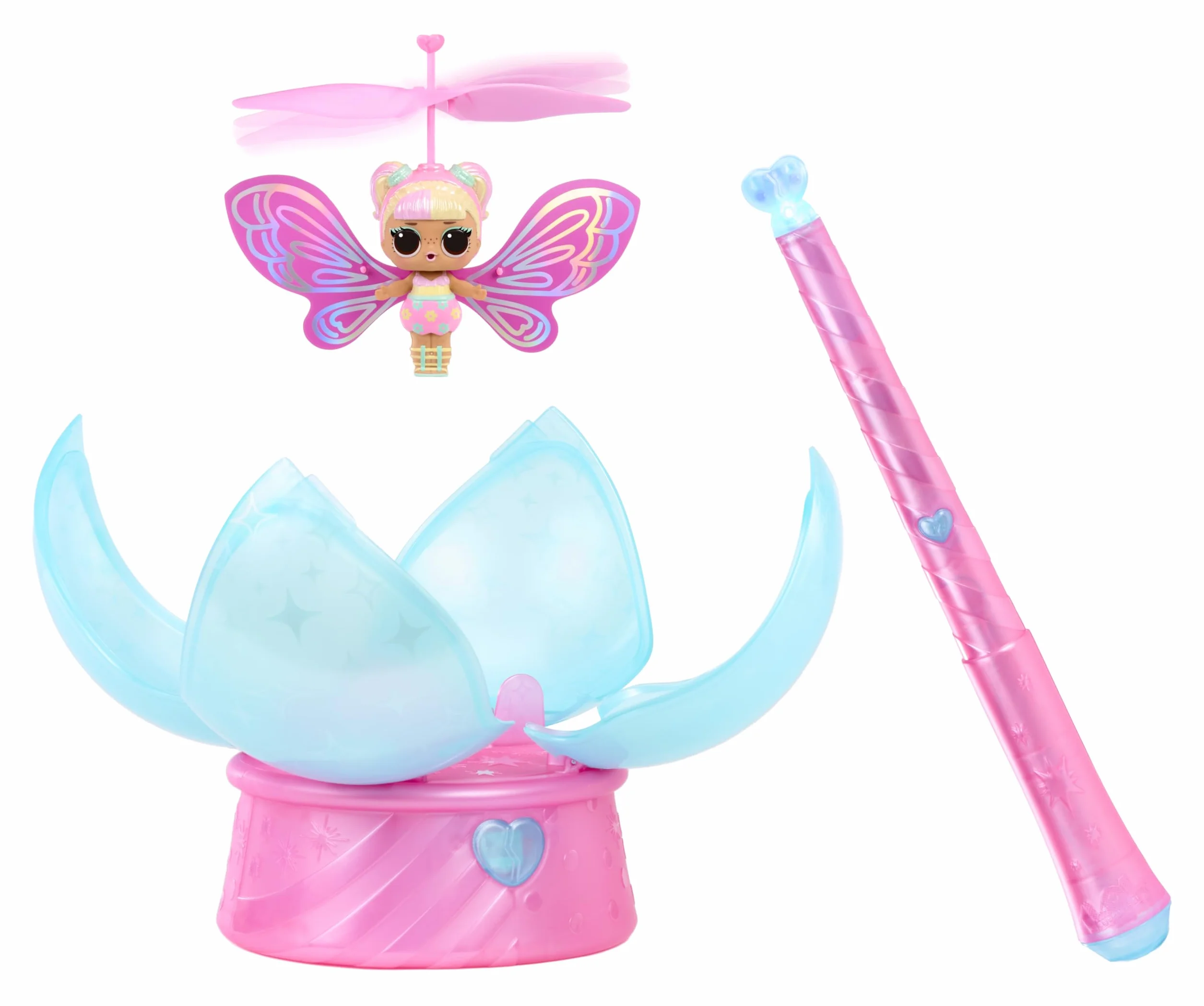 L.O.L. Surprise! Magic Flyers Fairies Tots - Snowflake: Include 1 Bambola e una Bacchetta, Fornita in una Confezione a Forma di Fiore, Collezionale tutte e 2