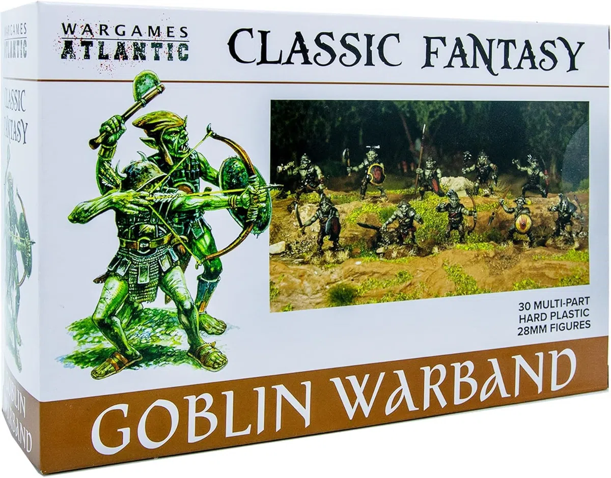 Classic Fantasy: Goblin Warband (30 figure in plastica dura multiparte da 28 mm)..