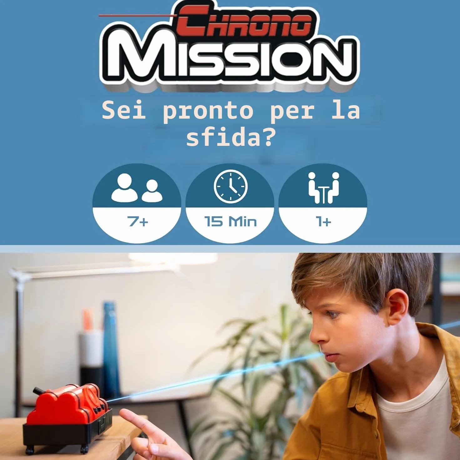 Chrono Mission Game - The Ultimate Adventure Spy Game for Kids - Diventa un vero agente segreto, attraversa i laser e completa una missione spia - Gioca con gli amici o da solo - Set spia per bambini