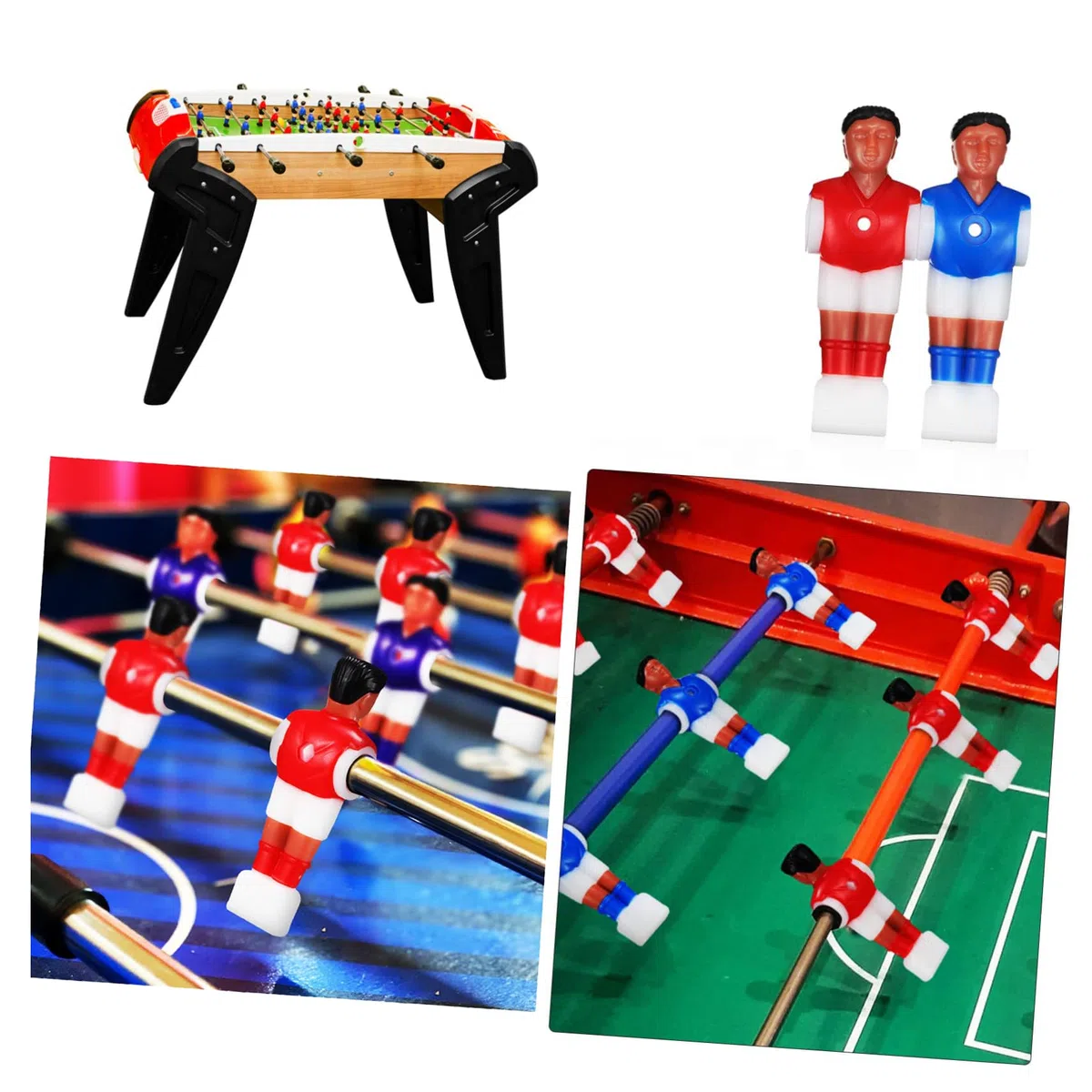 Calcio balilla Man 2 Team Calcio balilla Calcio balilla Figures con Pallone da Calcio per Giochi Da Tavolo Da Tavolo
