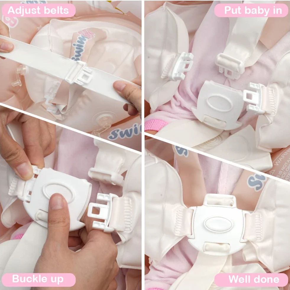 Vicloon Anello di Nuoto per Bambini, Piscina Salvagente per Bambini, Salvagente Gonfiabile per Piscina in PVC Sicuro, Salvagente per Bambini Adatto per Bagno, Piscina, Mare