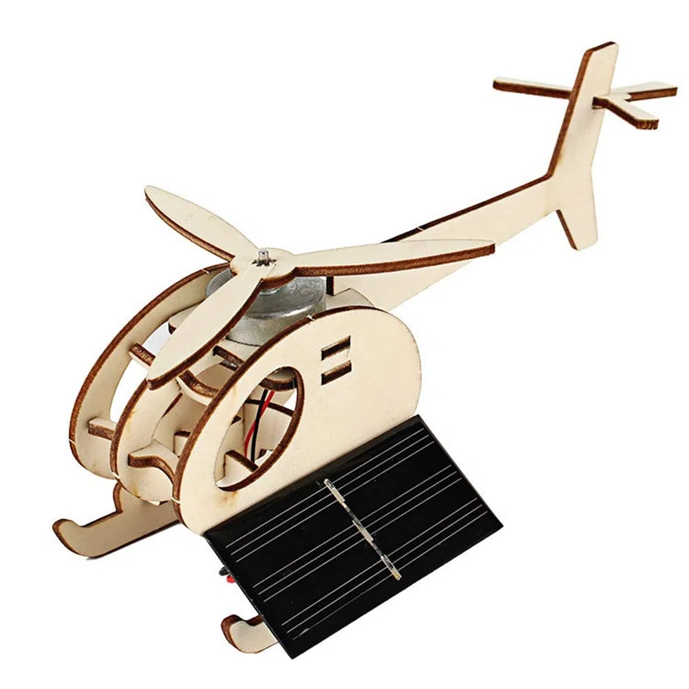 Gegong Kit Artigianato per Bambini per Bambini a Aereo in Legno educativo aderoperato Solare per Bambini