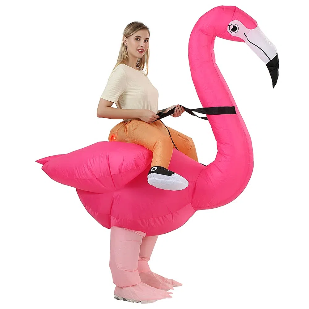 JASHKE Costume Fenicottero Costume Gonfiabile Costume Carnevale Gonfiabili Adulti