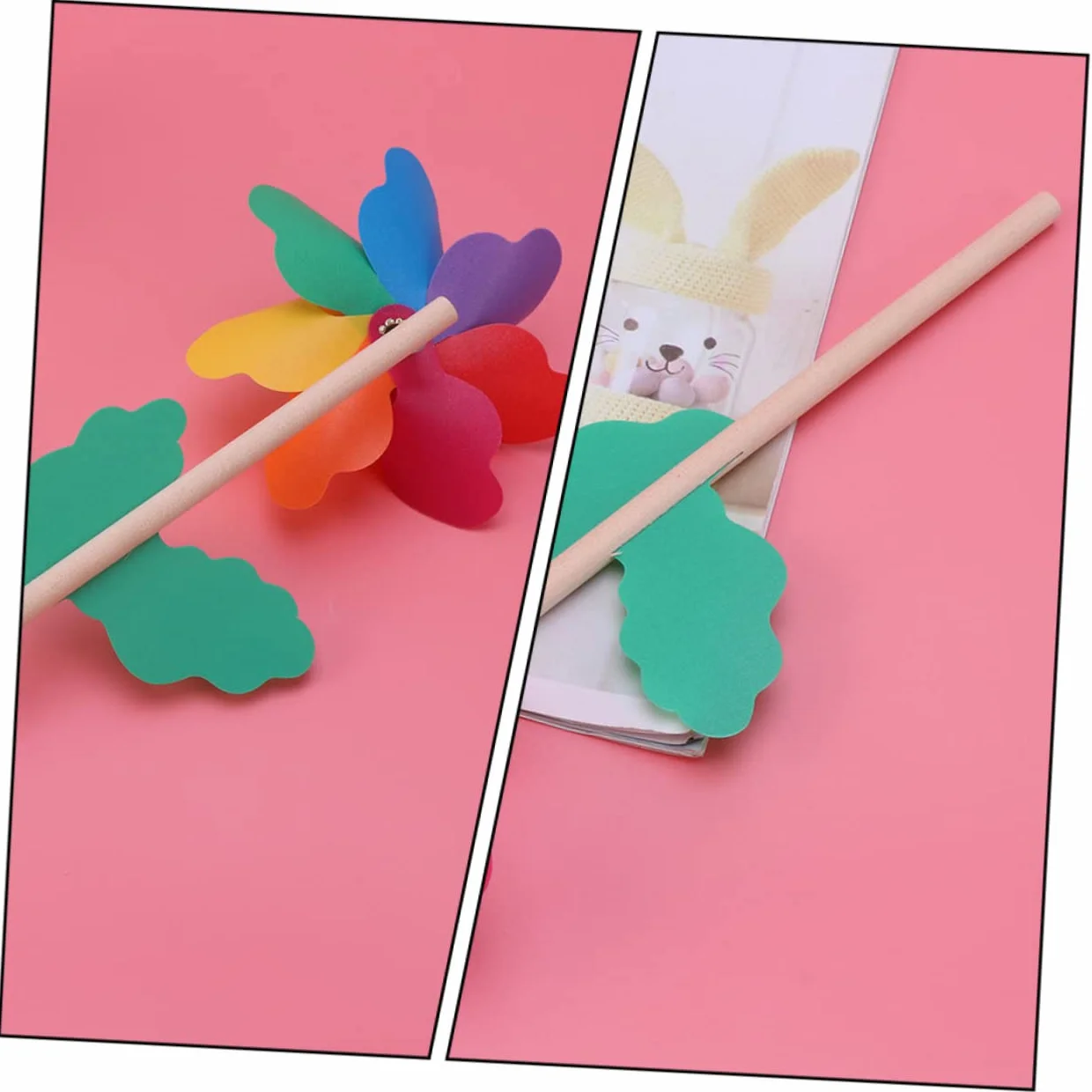 12 Pezzi Girandole Per Bambini Da Giardino Girandole Di Plastica Arcobaleno Mulini A Decorazioni Per Bambini