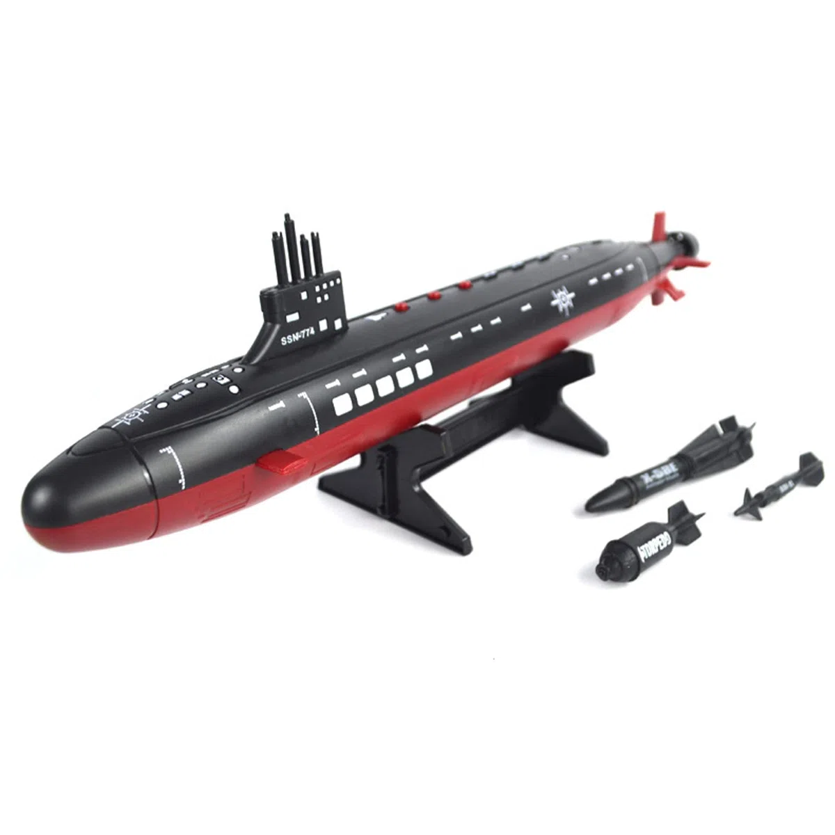1:350 Sottomarino Navy Seawolf della Marina Modello Grande Silurante Sottomarino da Guerra Sottomarino Nucleare Modello Militare in Plastica