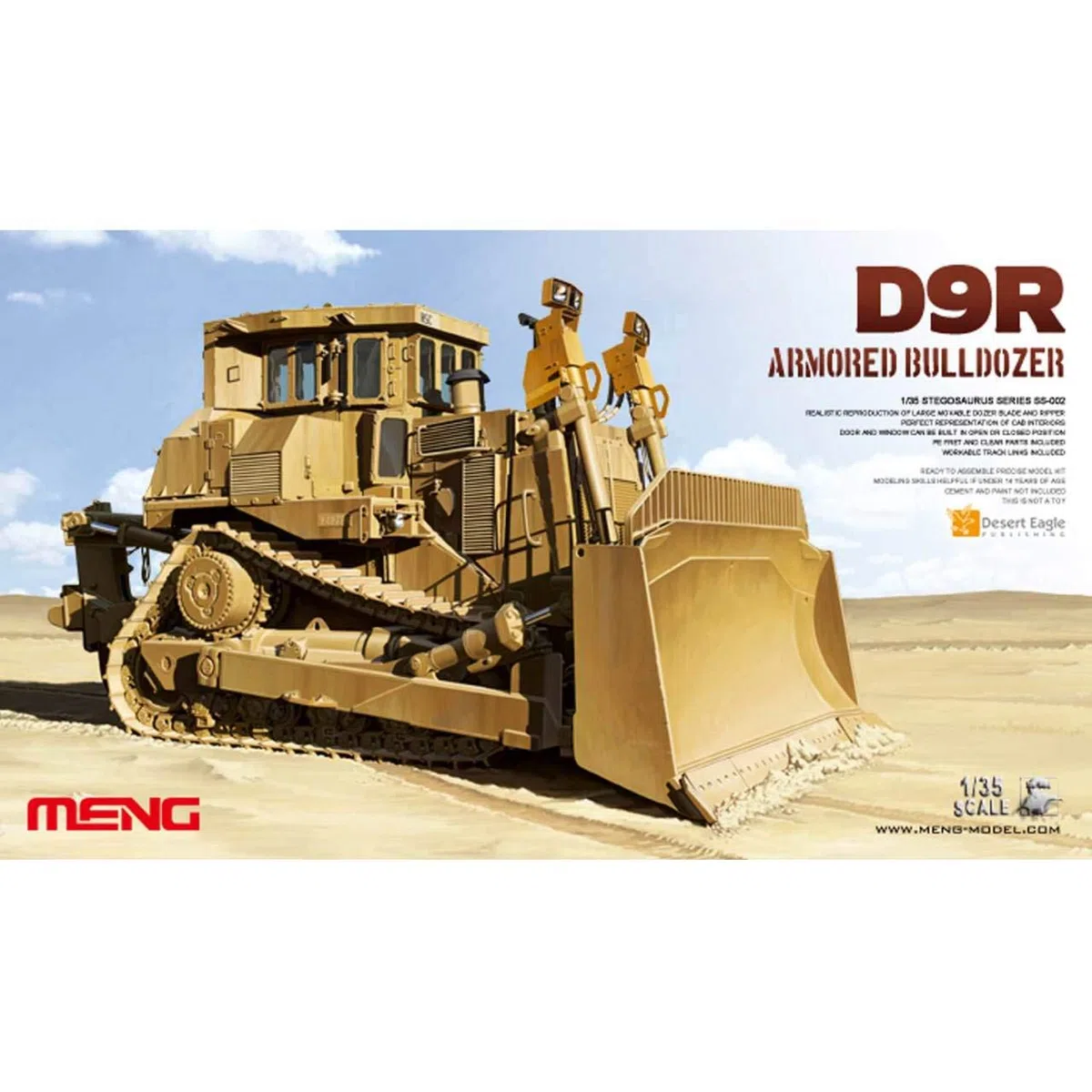 Meng Kit Modello Bulldozer corazzato D9R in Scala 1:35 (Multicolore)