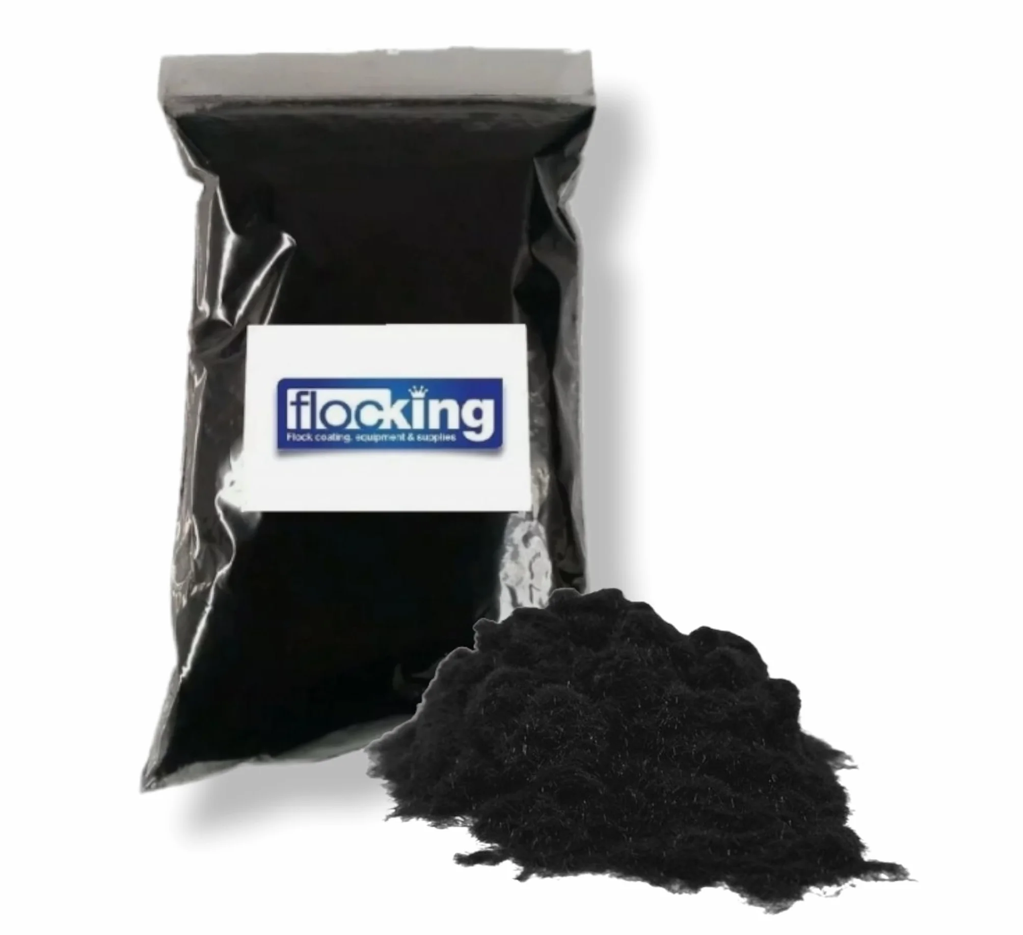FLOC-KING Kit di floccaggio da 3 pezzi, set completo di applicazioni floccate fai da te, cruscotti, progetti artigianali, modellismo, include fibre floccate di nylon, adesivo floccato, applicatore per