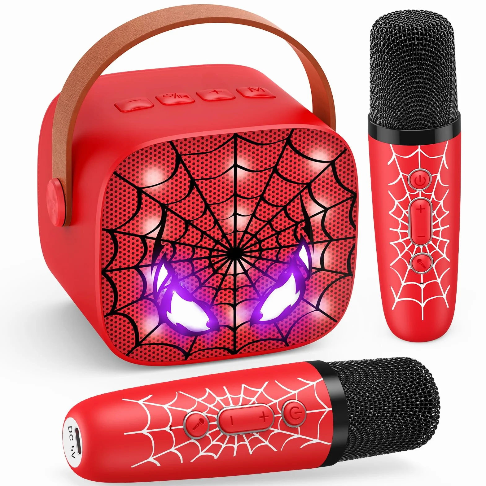 Braxel Regalo Bambino Karaoke per Bambini con 2 Microfono Wireless Bluetooth Giocattolo 3-12 Anni