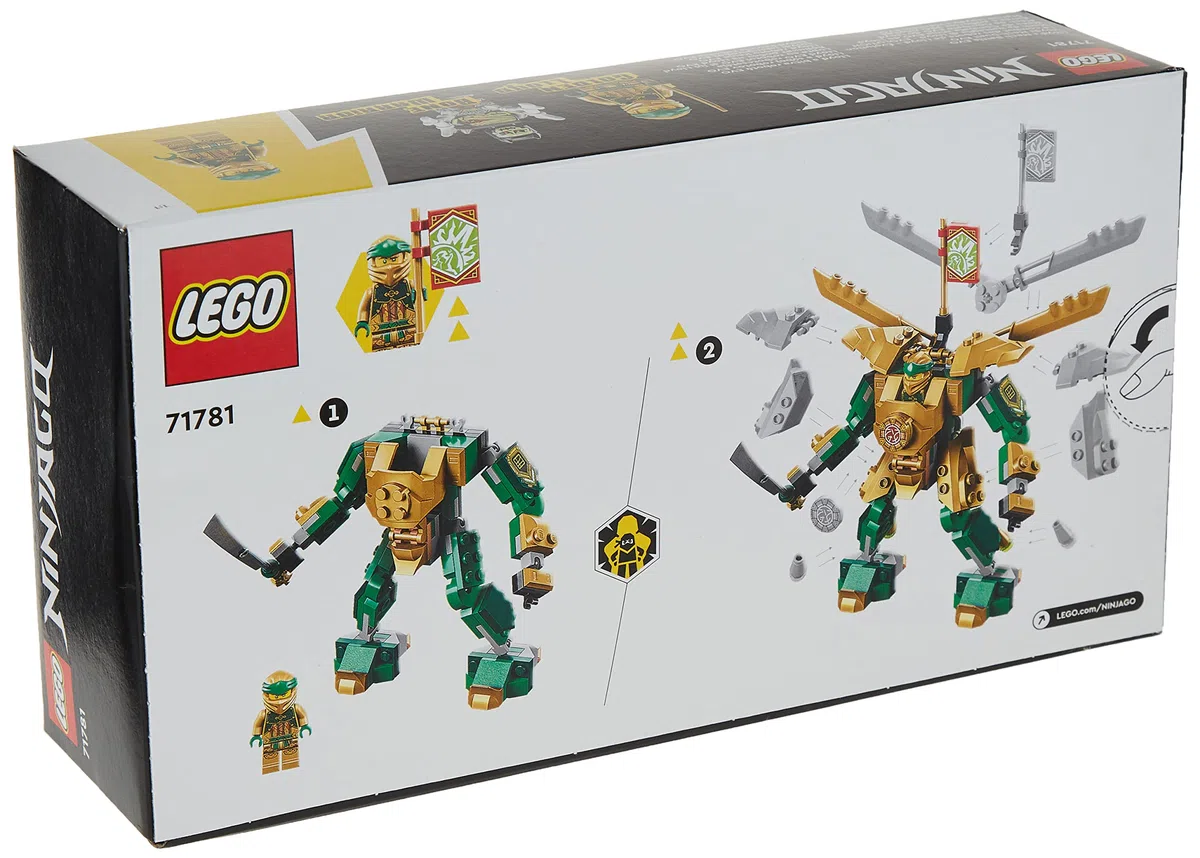 LEGO NINJAGO Mech da Battaglia di Lloyd - EVOLUTION, Set con 2 Action Figure e Potenziamenti, Giochi per Bambini dai 6 Anni in su con Minifigure 71781