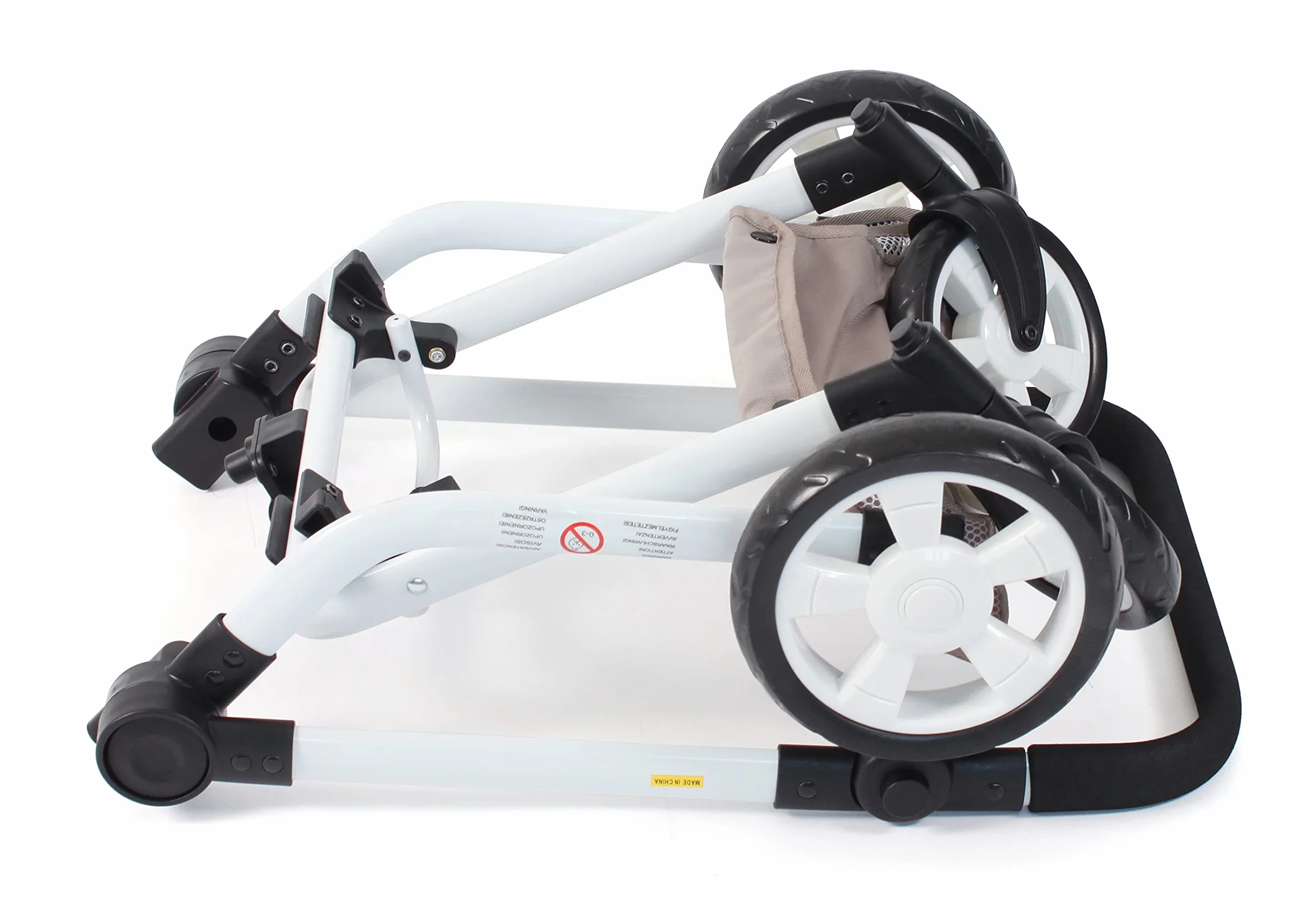 Bayer Chic 2000 - Passeggino per bambole Mika, passeggino combinato 2 in 1 per bambini dai 4 agli 8 anni, passeggino per bambole fino a 52 cm, orsetto, rosa, 73 x 41 x 82 cm