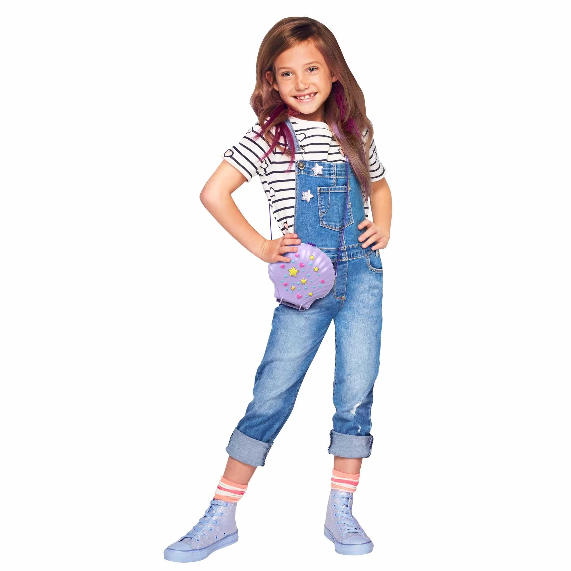 Polly Pocket Borsetta dei Segreti Conchiglia con Tracolla, con Micro Bambole e Accesori, 4+ Anni, GNH11