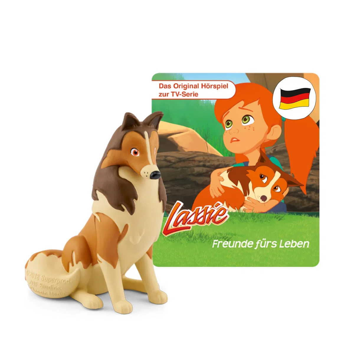 tonies Ascolto per Toniebox, Lassie Amici per la vita, Gioco di ascolto per bambini dai 4 anni in su, tempo di gioco circa 50 minuti