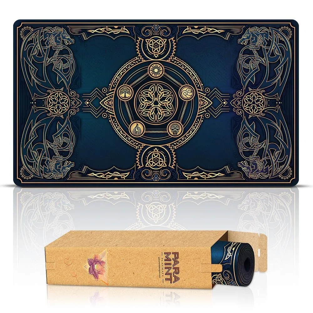 Royal Dragon Blast (Bordi cuciti) - Tappetino da Gioco MTG - Compatibile con Tappetino da Gioco Magic The Gathering - Gioca a MTG, YuGiOh, TCG - Disegni Originali