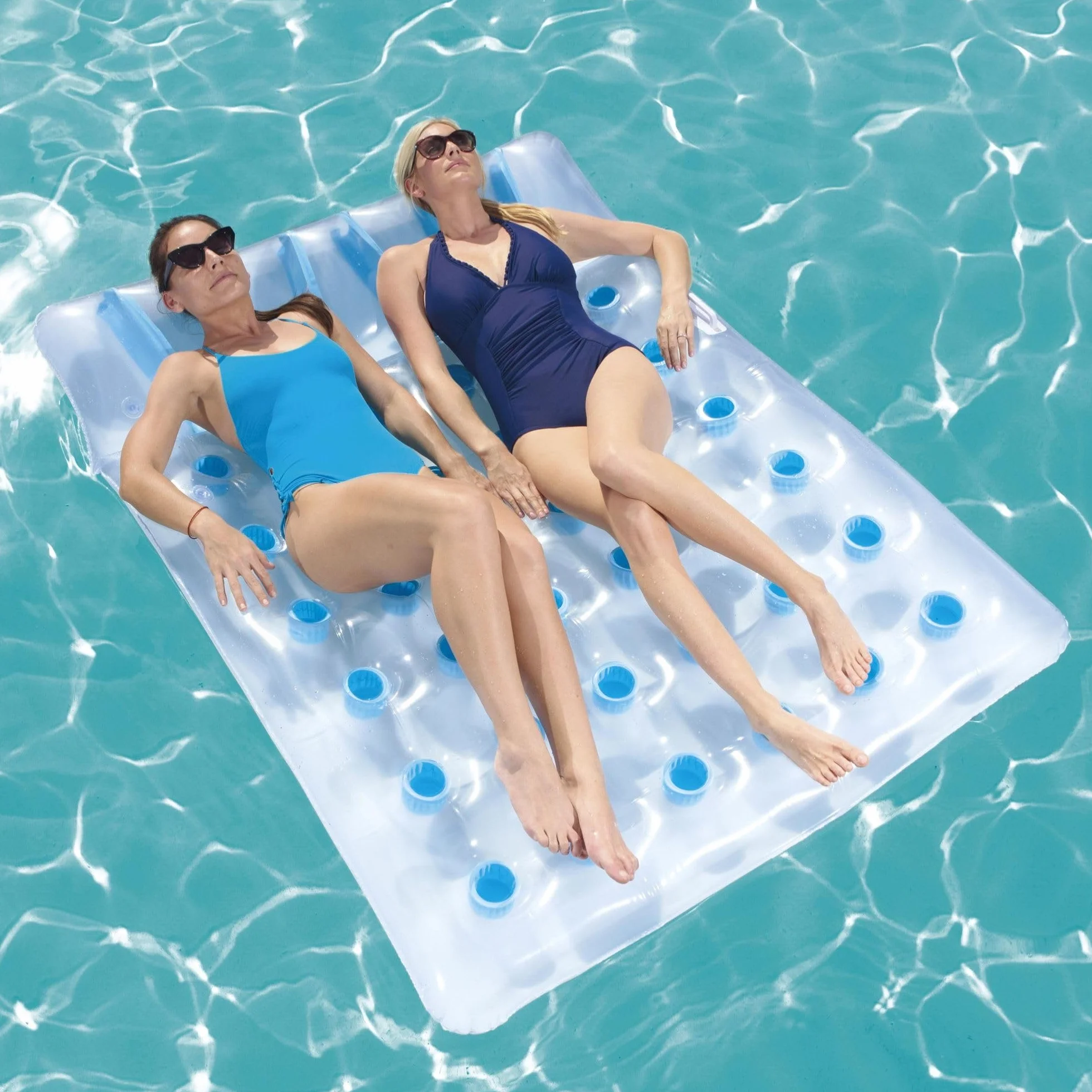 Bestway Double Pool Lounger Inflatable Raft/Boat-Blue