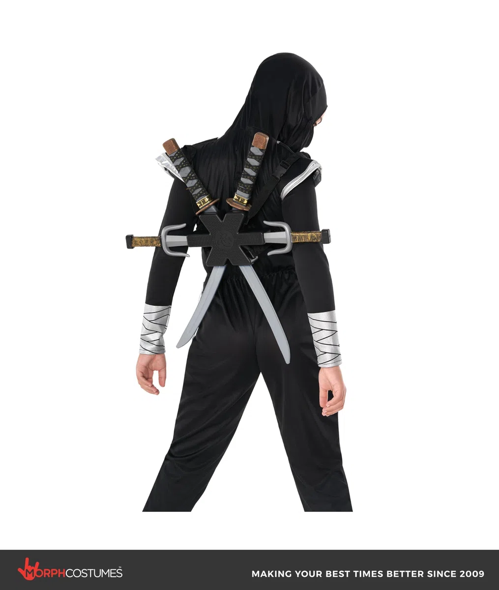 Morph Accessori Spada Ninja Giocattolo, Ninja Carnevale Bambino, Accessori Costume Carnevale Bambini