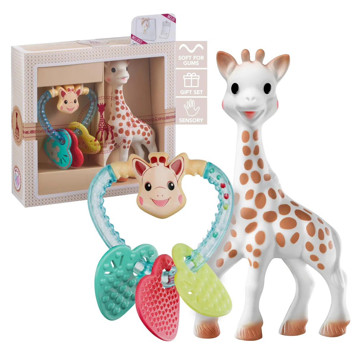 Sophie la Girafe - Cofanetto Nascita + Sonaglio Cuore - Dalla Nascita