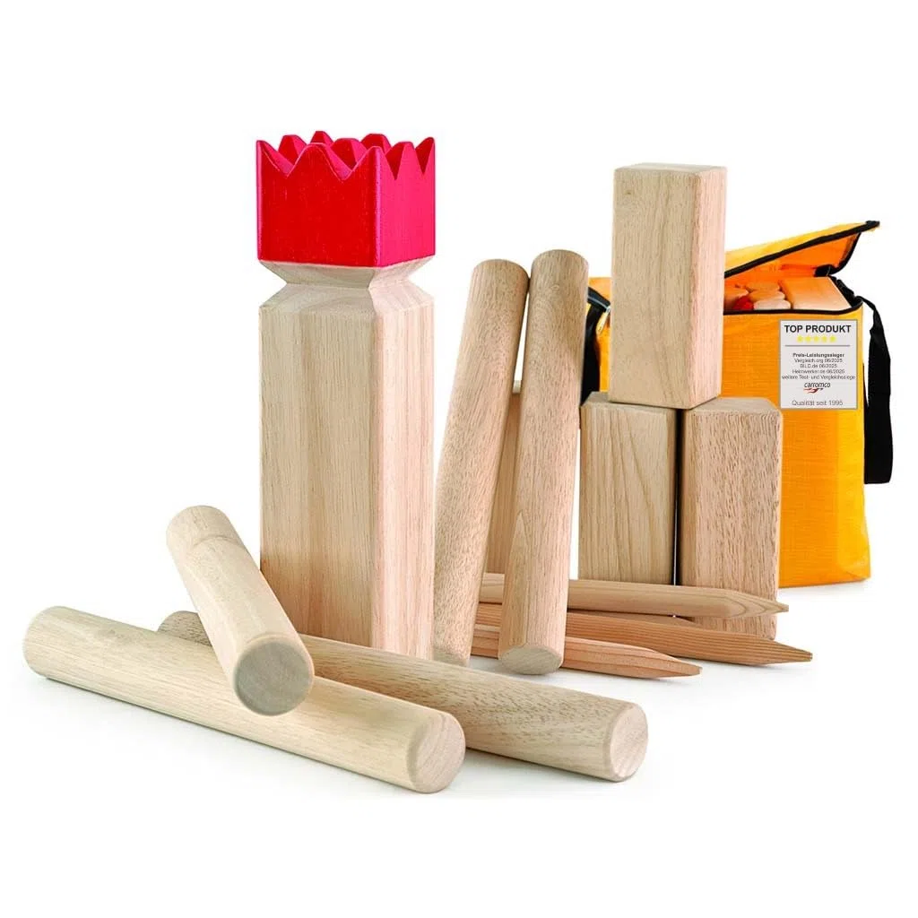 Carromco Gioco degli Scacchi Vichingo Classic 07710 legname da Costruzione di Gomma