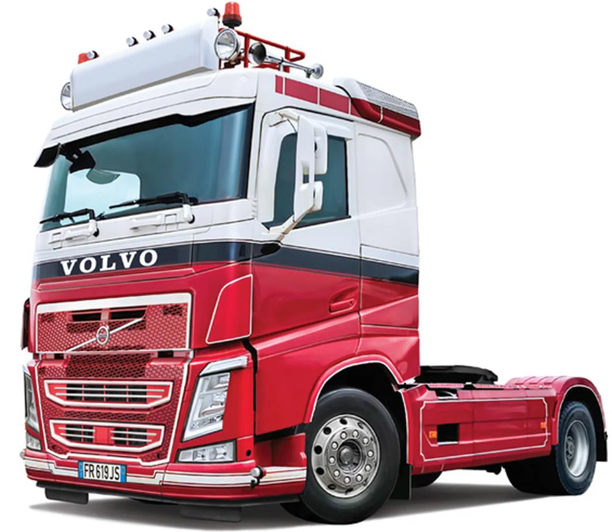 ITALERI 3962 Volvo FH Plat Dak Making, modello del piede, kit 1:24, camion, colore modellato