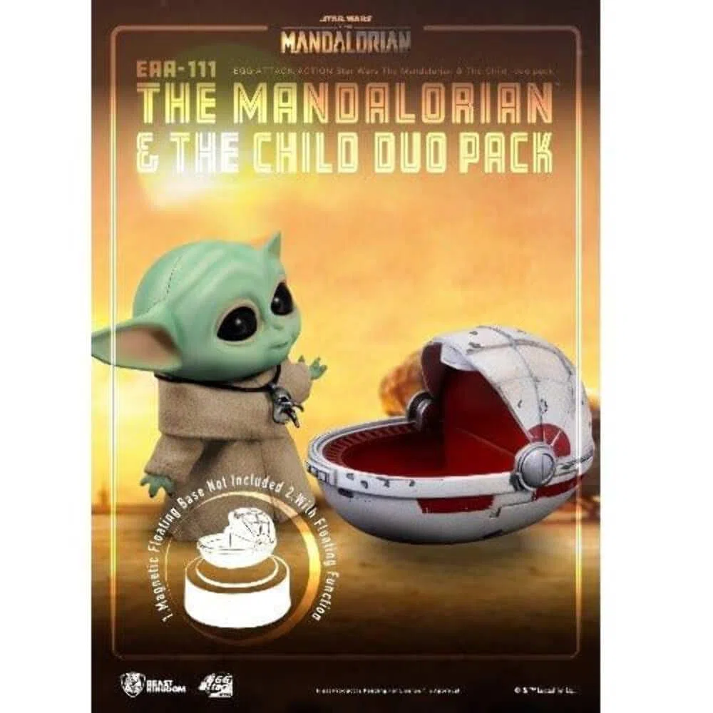 Beast Kingdom- Confezione Duo The Mandalorian & The Child, Multicolore, EAA-111