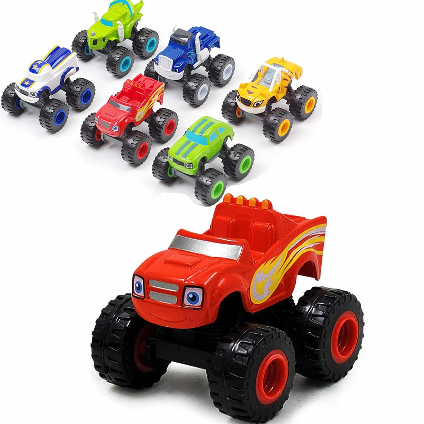 The Monster Machines - Veicoli Camion Giocattoli Regali - Scooter Auto per Bambini (6 pcs)