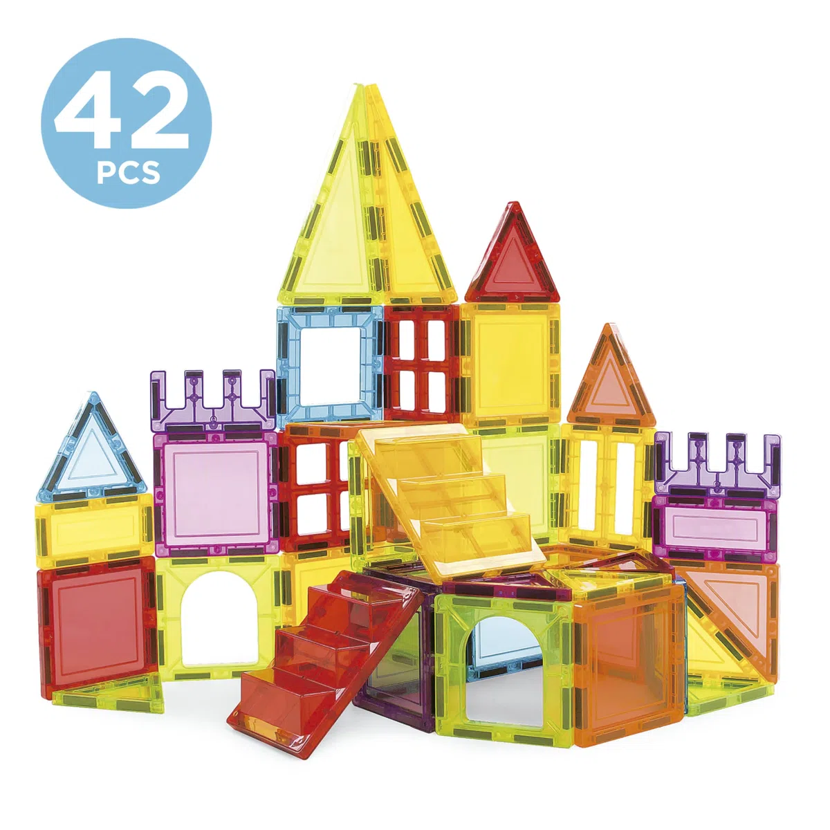 Educa - Magnetics 42 pezzi | Costruzioni Magnetiche | Blocchi Magnetici per bambini | Giochi magnetici per bambini +3 anni (20023)