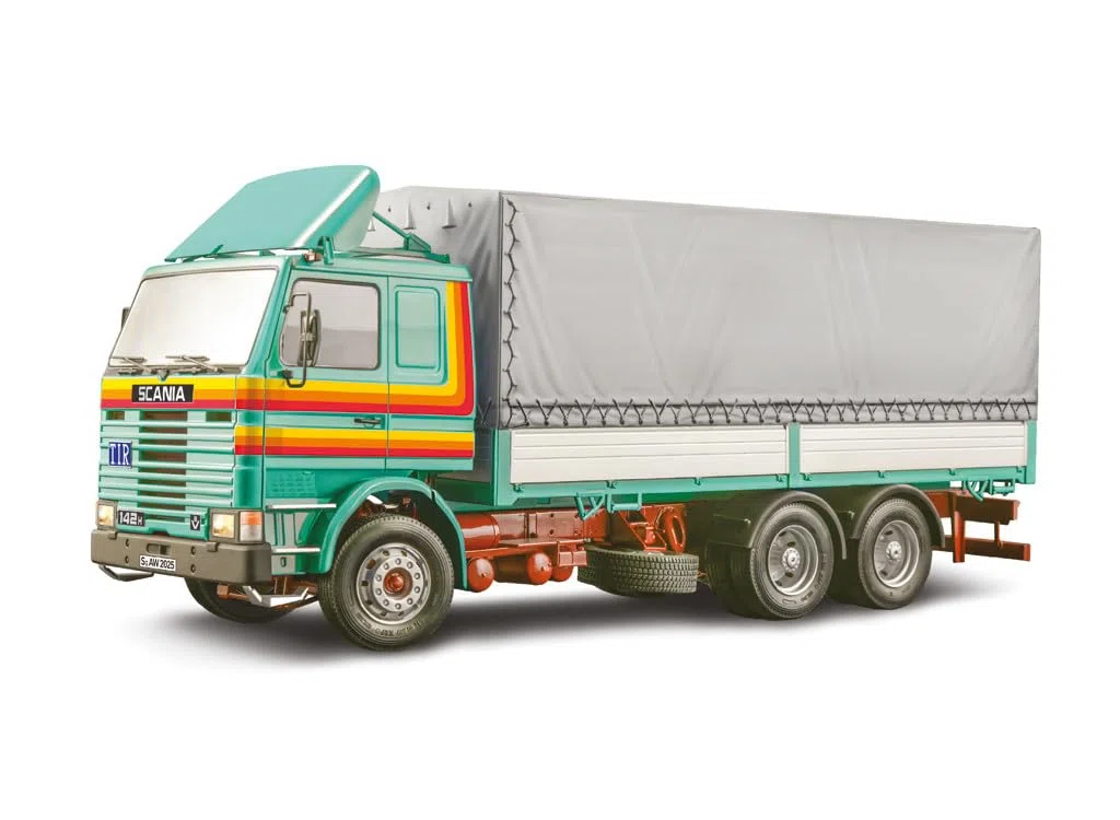 Italeri 90762 Scania 142H 6x2 Canvas, scala 1:24, Plastic Model Kit/Modello in plastica da montare